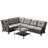 Wicker 6 - Person Modular Patio Conversation Sets with Cushions