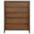 Walnut 5-Drawer Chest
