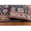 Tapis à motif floral noué à la main bleu marine / rouge / beige de conception unique 9 pi 9 po x 13 pi 0 po Sultanabad