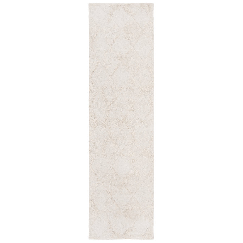 Haryss Machine Washable Recycled Cotton Geometric Area Rug, Runner 2'3" x 9'