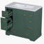Ensemble de meuble-lavabo de 36 pouces, six tiroirs, séparateurs de tiroirs multifonctionnels, tablettes réglables-1195049554