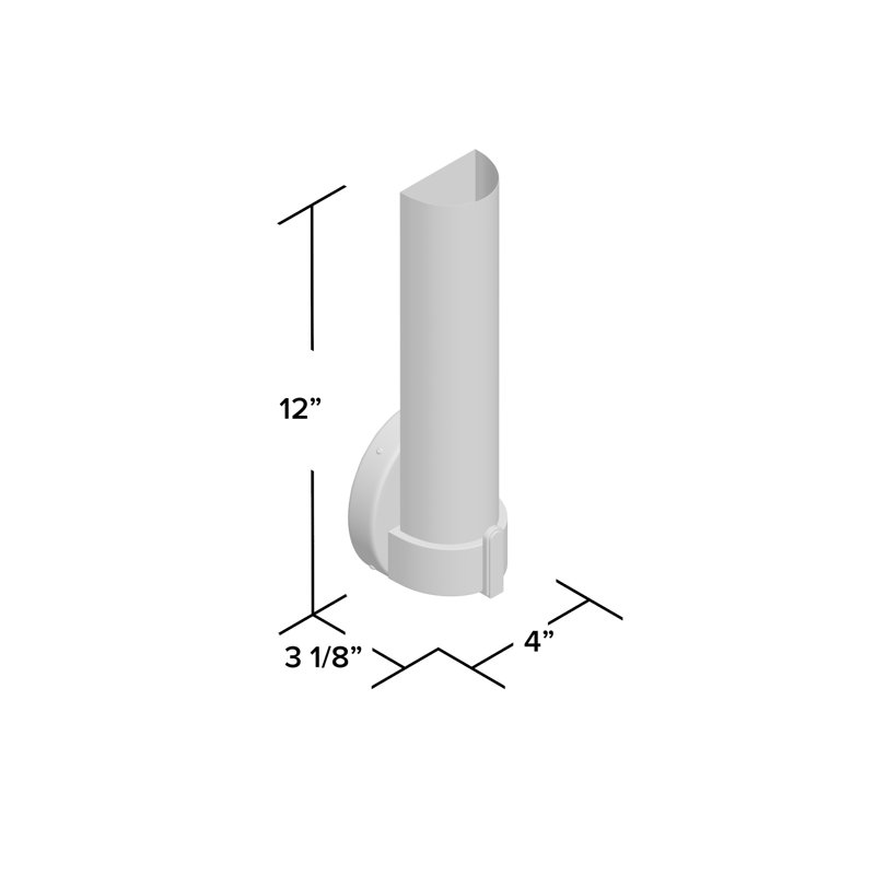 Deca LED Flush Mounted Sconce, Brushed Nickel