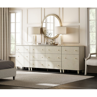 3-In-1 Dresser Chests With 8 Drawers And 2 Shelves For Bedroom by Dovecove