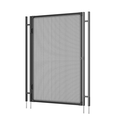Barrière de sécurité pour piscine creusée 4 x 2,5 pi. Barrière de clôture en aluminium avec serrure en acier inoxydable et maille de 340 g / m²