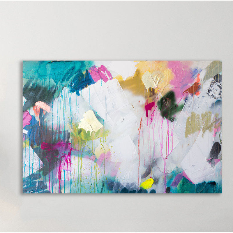« tilde tremblement ii », reproduction de peinture à l’acrylique sur toile tendue, 10 po x 15 po