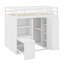 Lit mezzanine avec garde-robe, bureau et tablettes-226718735