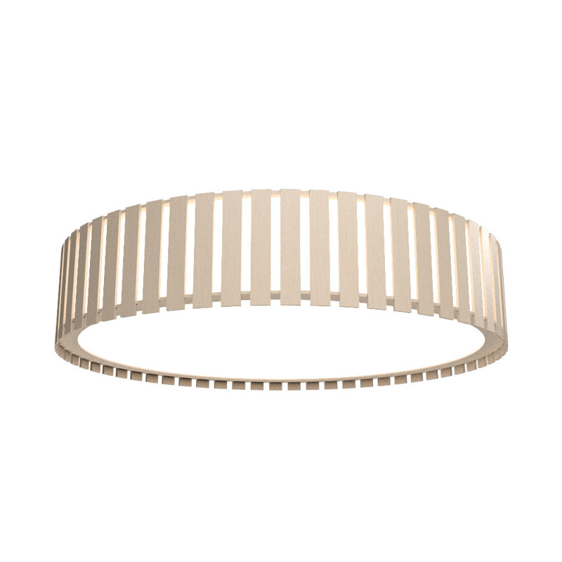 Ripado LED Flush Mount, 5.85" H x 19.5" W x 19.5" D, Organic Cappuccino