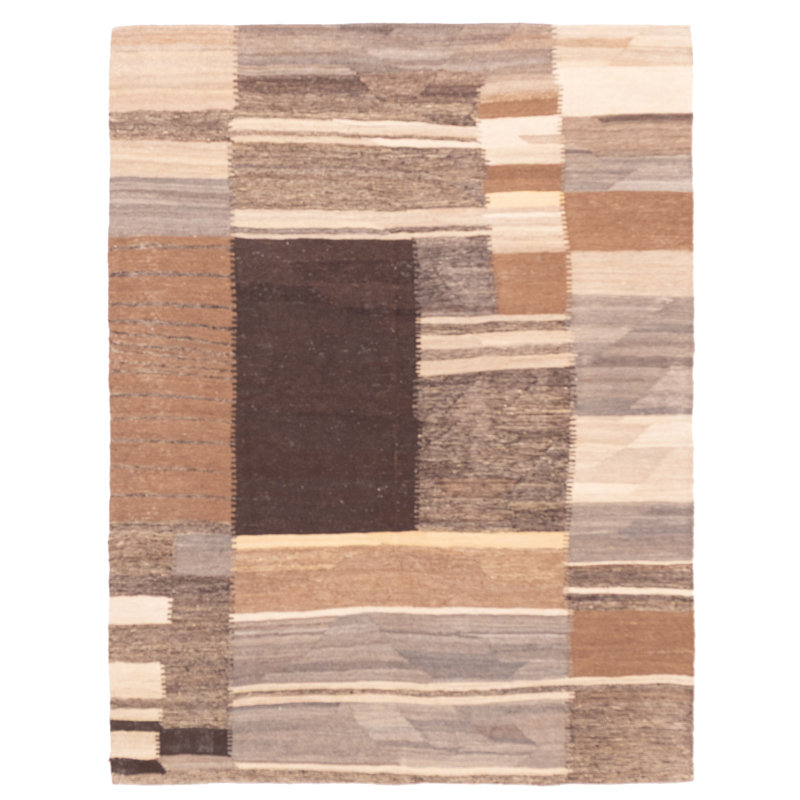 Boho Brown Kilim 5'0" x 6'7"