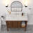 17" L x 12" W Rectangular White Ceramic Undermount Bathroom Sink with Overflow
