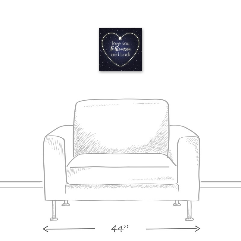 Art sur la lune et sur la toile arrière Renfield, H 12 po x l 12 po x P 1,25 po