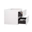 Armoire murale sans bassin en blanc, volume de rangement 20% plus grand, tiroirs silencieux, poignée contemporaine - structure blanche - 36W-201. Plus de capacité. Fonction de tiroir. Forme élégante. . 18,25 po-323839535-323839532