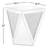Stonecipher Mirrored Glass Top End Table
