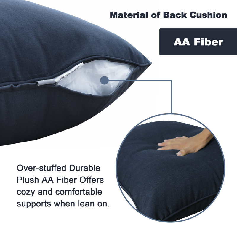 Ensemble de coussins de chaise d'extérieur / intérieur, coussins de remplacement de siège de patio profond