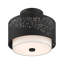 Plafonnier semi-encastré cylindrique à 2 lumières Bevil-525420387