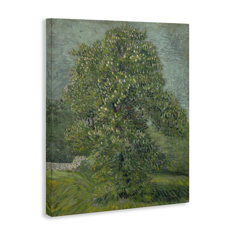 Art classique sur toile châtaignier à fleurs classique par one1000paintings, H 30 po x l 24 po