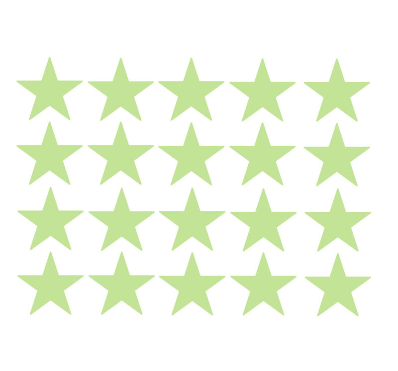 Décalcomanie murale étoiles americana, H 48 po x l 65 po x P 0,01 po, Tarte à la lime
