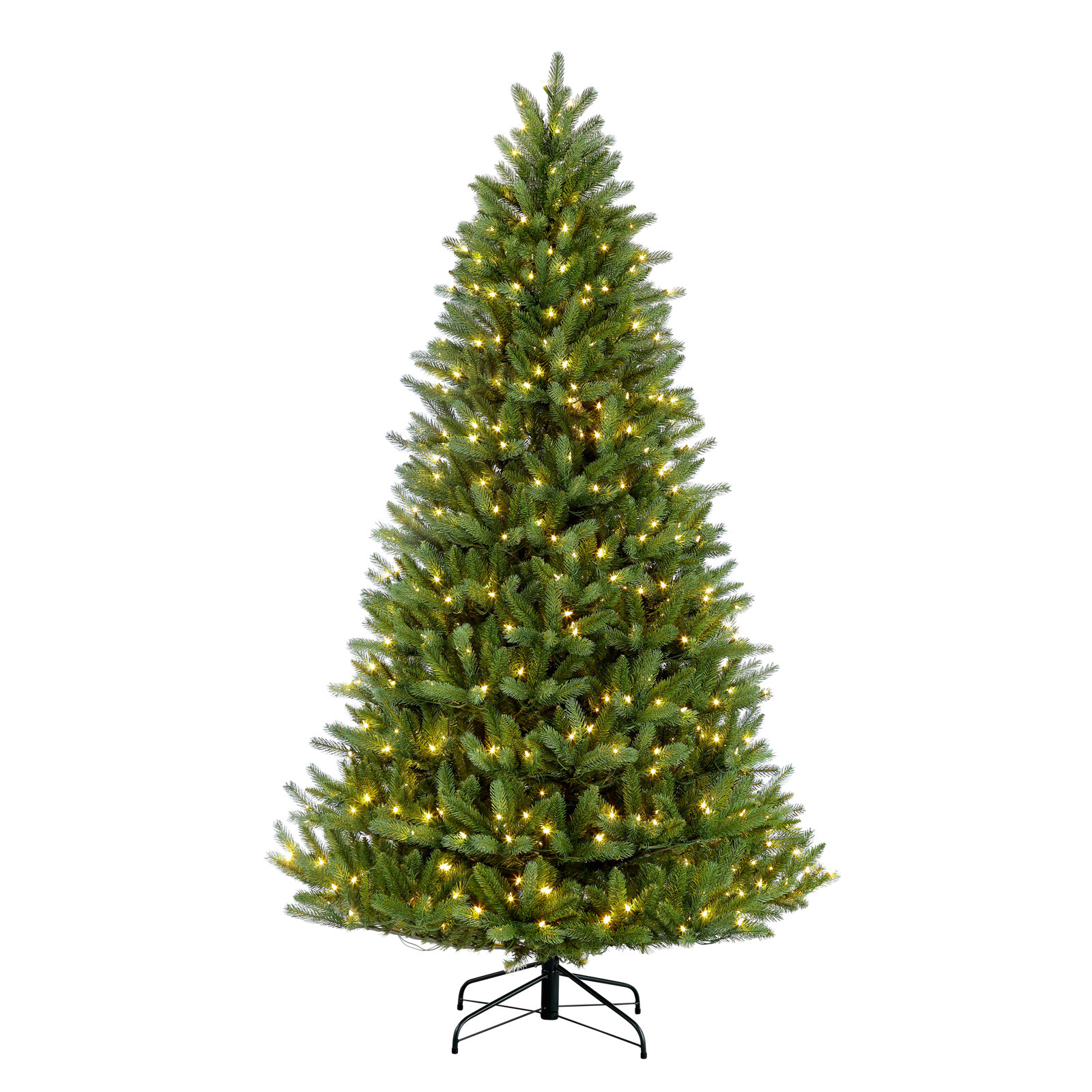 Lighted Artificial Fir Christmas Tree, 7.5' H, 700