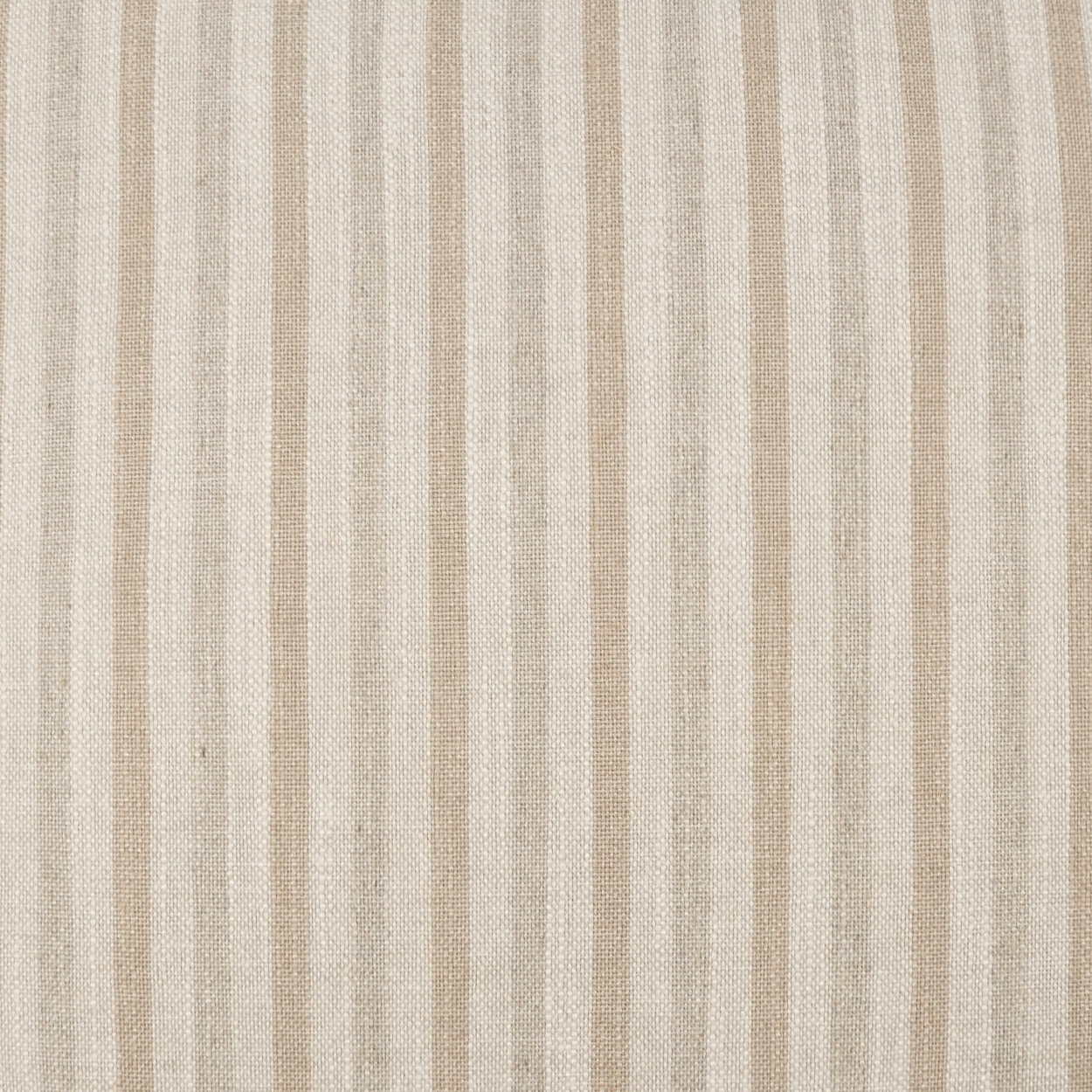 Harrison Striped Throw Pillow, Square 20", Ivory
