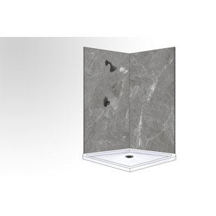 Bordure de panneau de douche en composite à deux parois l 48 po x H 48 po Polymarm