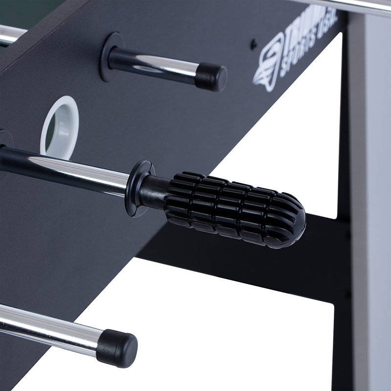 Triumph 48 Inch Black and Silver Foosball Table
