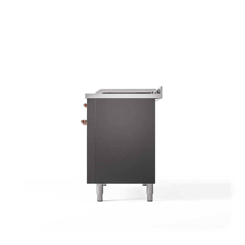 ILVE Nostalgie II, cuisinière à double combustible de 48 po, 5 brûleurs, plaque chauffante, surface de cuisson française