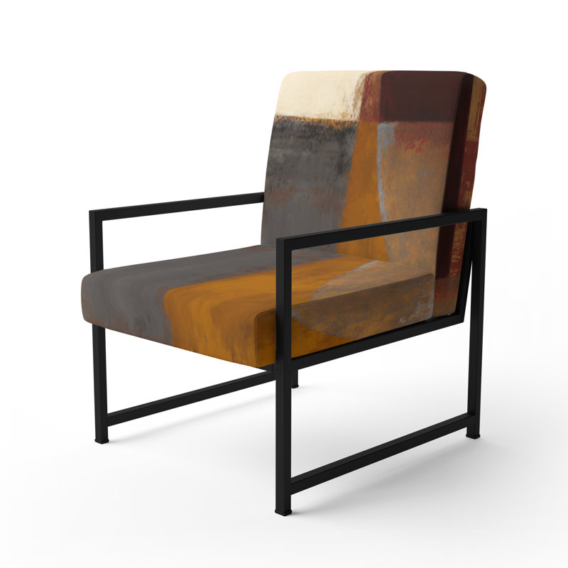 Culligan - Chaise rembourrée avec accoudoirs, Noir, noir, noir, noir