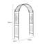 143cm W x 40cm D Metal Arbour in Black
