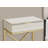 End Table, Side, End, Nightstand, Storage Drawer, Beige Marble Look Laminate, Gold Metal-516088704