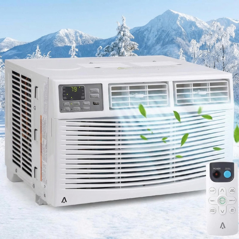 Climatiseur de fenêtre 8 000 BTU, refroidissement rapide à 350 pieds carrés