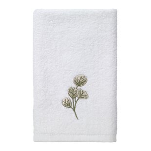 Bath Towel Set -Or Individual Embroidered Fall Leaves On Gray