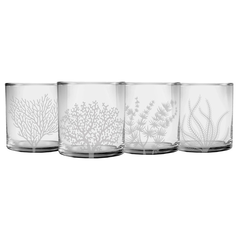 Ensemble de verres à boire 12 onces 4 pièces corail Ceniceros