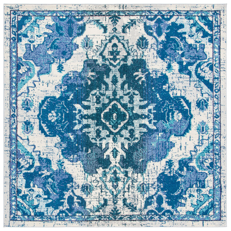 Madison Performance Oriental Rug, Square 6'7"