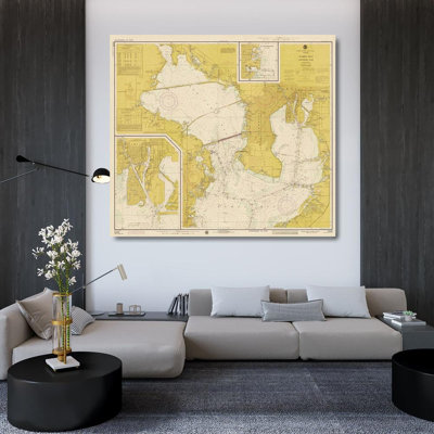 NOAA Historical Map and Chart Collection Nautical Chart, Tampa Bay, Northern Part