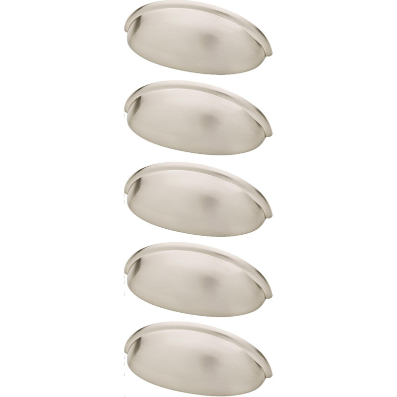 3" Center Cup Pull Multipack, Satin Nickel