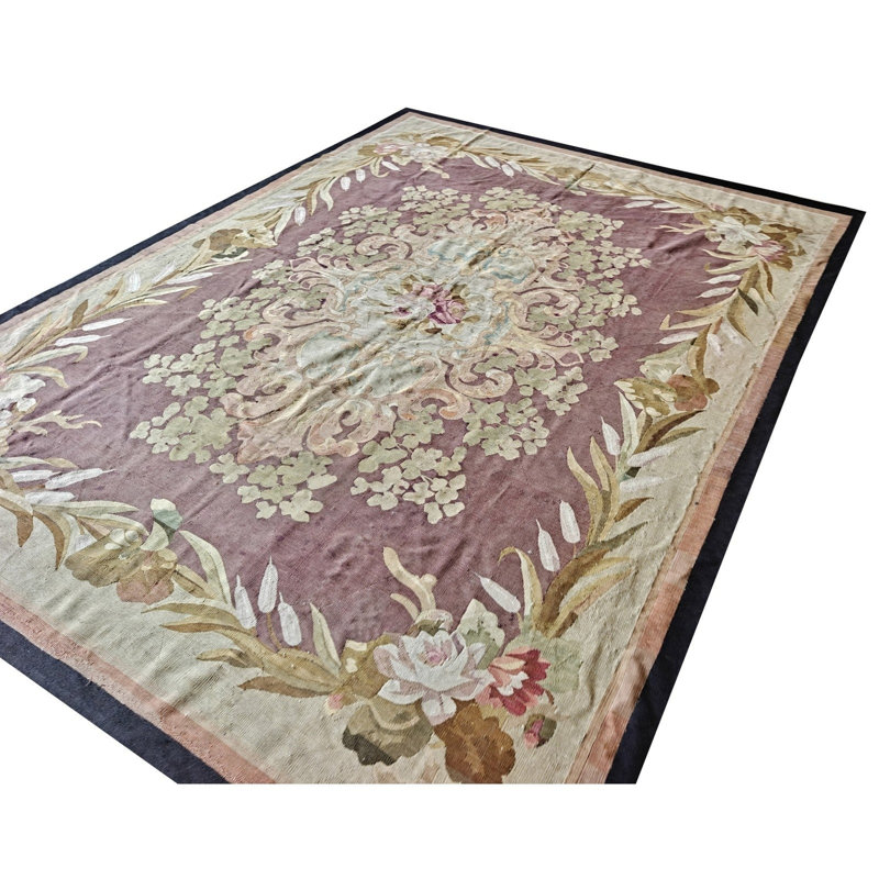 Tapis Aubusson Napoleon III 19ème siècle