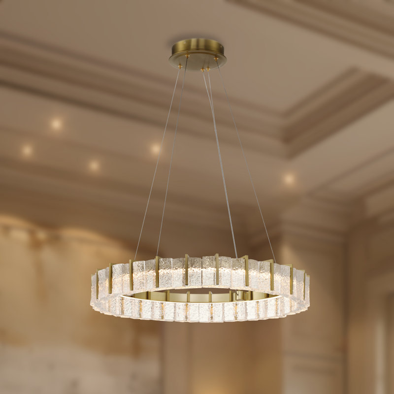 Sevryn 1 - Light Metal LED Chandelier, 77.52" H x 27.55" W x 27.55" D