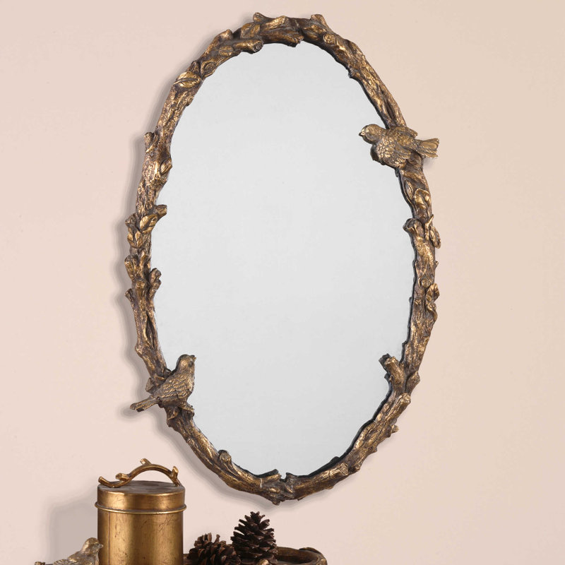 Amierah Iron Frame Oval Mirror