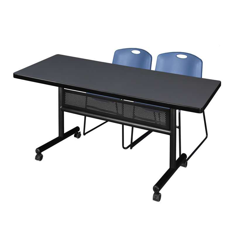 Table de formation Kobe, Gris, Bleu, H 29 po x L 72 po x l 30 po
