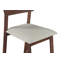 Hampton Upholstered Stool with Solid Wood Frame
