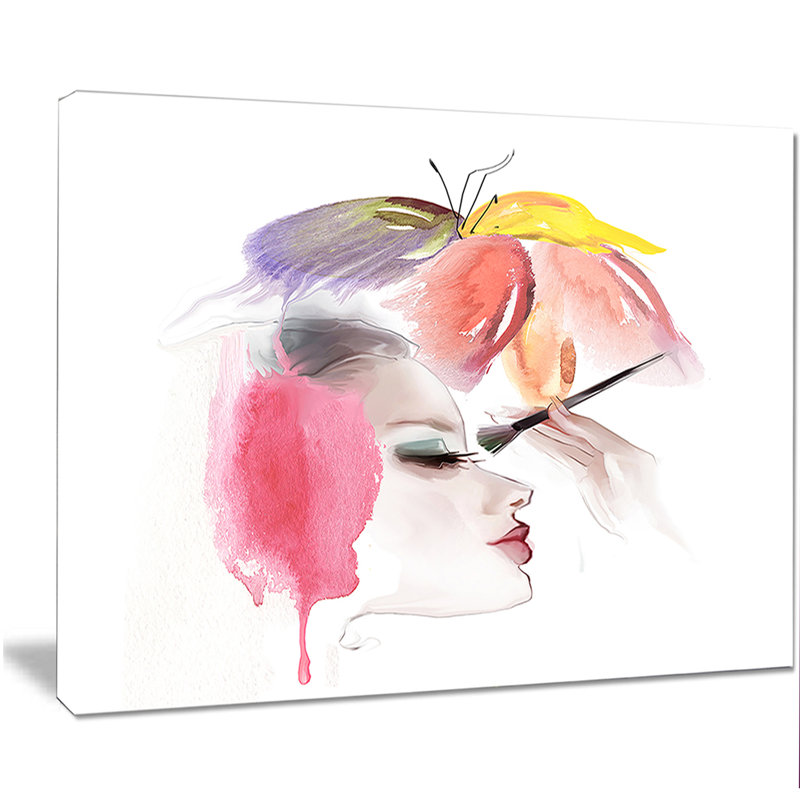 «Eye Lash Face Woman Cosmetic», impression sur toile tendue, H 30 po x l 40 po x P 1 po