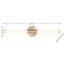 Éclairage pour meuble-lavabo cylindrique 24 po à DEL en laiton-129437257-129437261