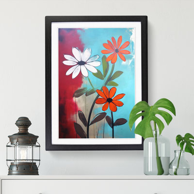 Modern Flowers Mid Century Vol.8 - Picture Frame Print