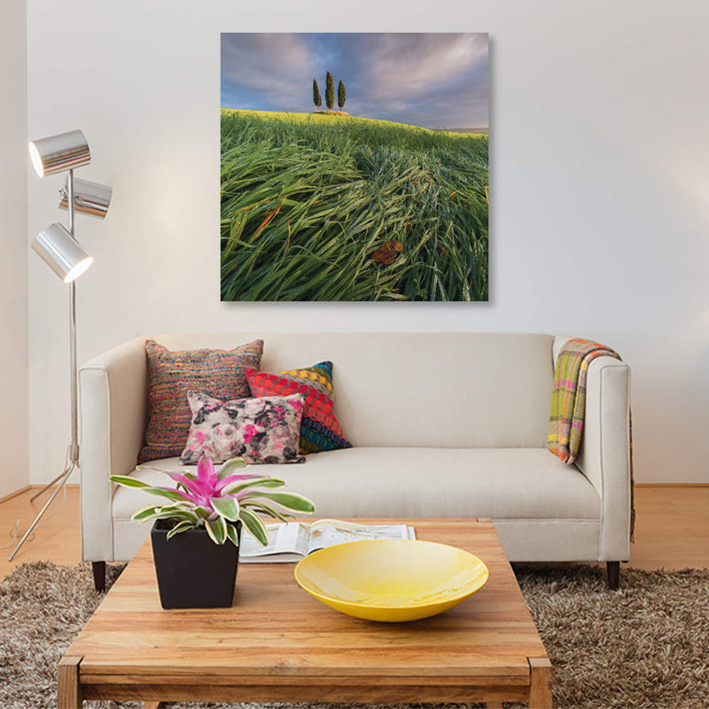 «Spring in Tuscany VI», impression sur toile, H 37 po x l 37 po x P 1,5 po, Toile tendue, Pas de tapis