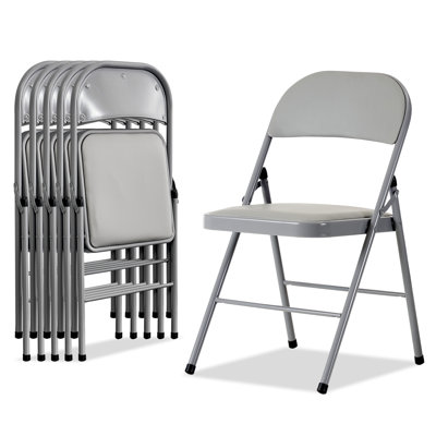 Frankie Metal Padded Stackable Folding Chair Folding Chair Set