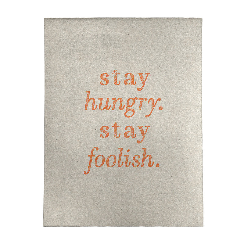 Tapis en chenille de polyester Quotes, Rectangle 5 pi x 7 pi