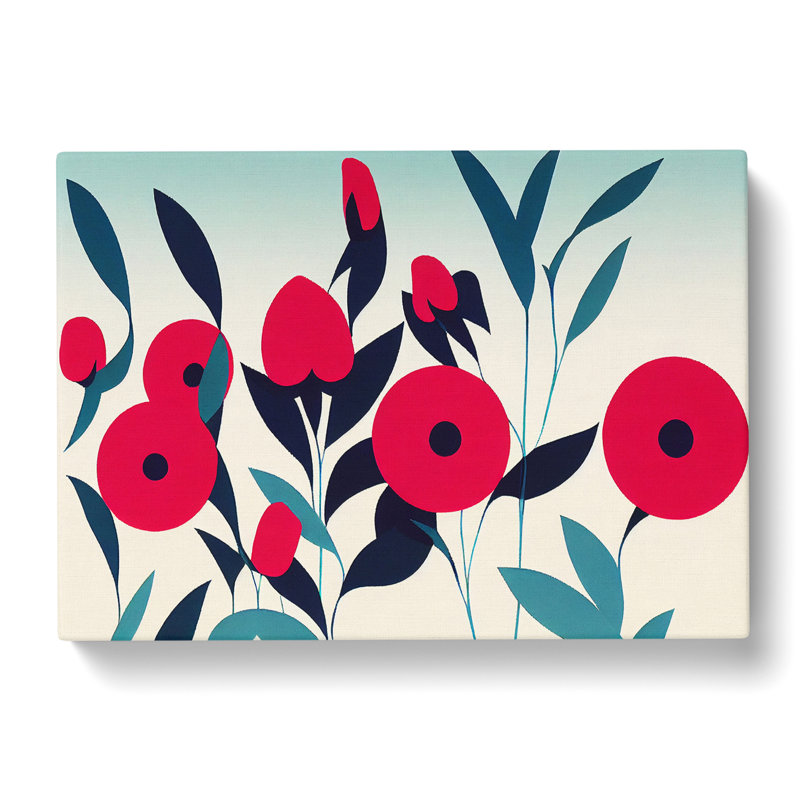 Evocative Flower Market Abstract - Wrapped Canvas, 35cm H x 50cm W x 3cm D