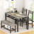 4 - Person Four Leg Dining Set-1424833198