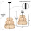 Luminaire suspendu géométrique 20 po Alana Bohemian