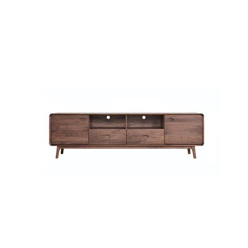 Simple solid wood TV stand