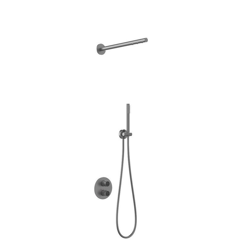 DAX Portofino Brass Shower System with Hand Shower, Gunmetal